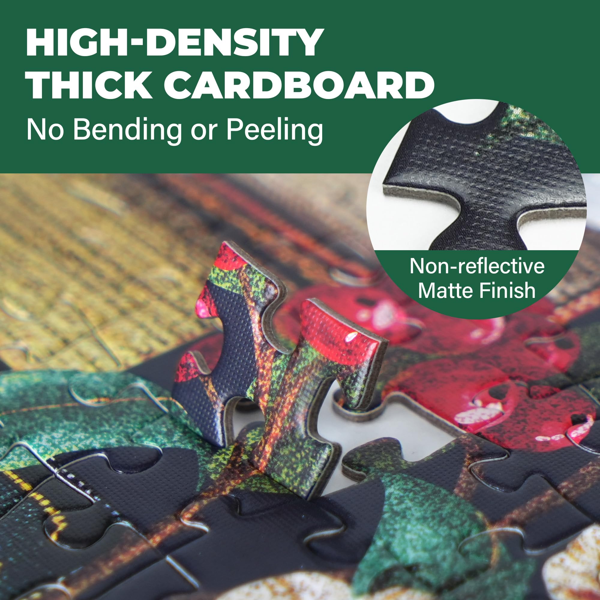 BenBen puzzle tight-fit edges ensure clean joins and easy handling.