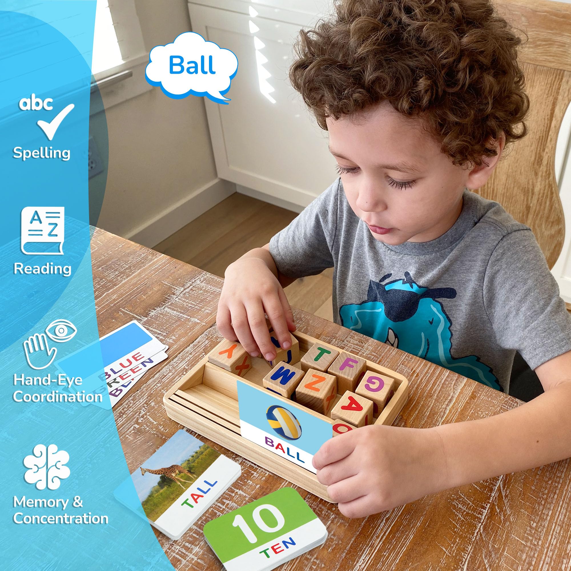 BenBen safe durable wood with non-toxic paint for kid-friendly play.
