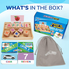 BenBen two-level play demonstrates progression from beginner to advanced spelling.