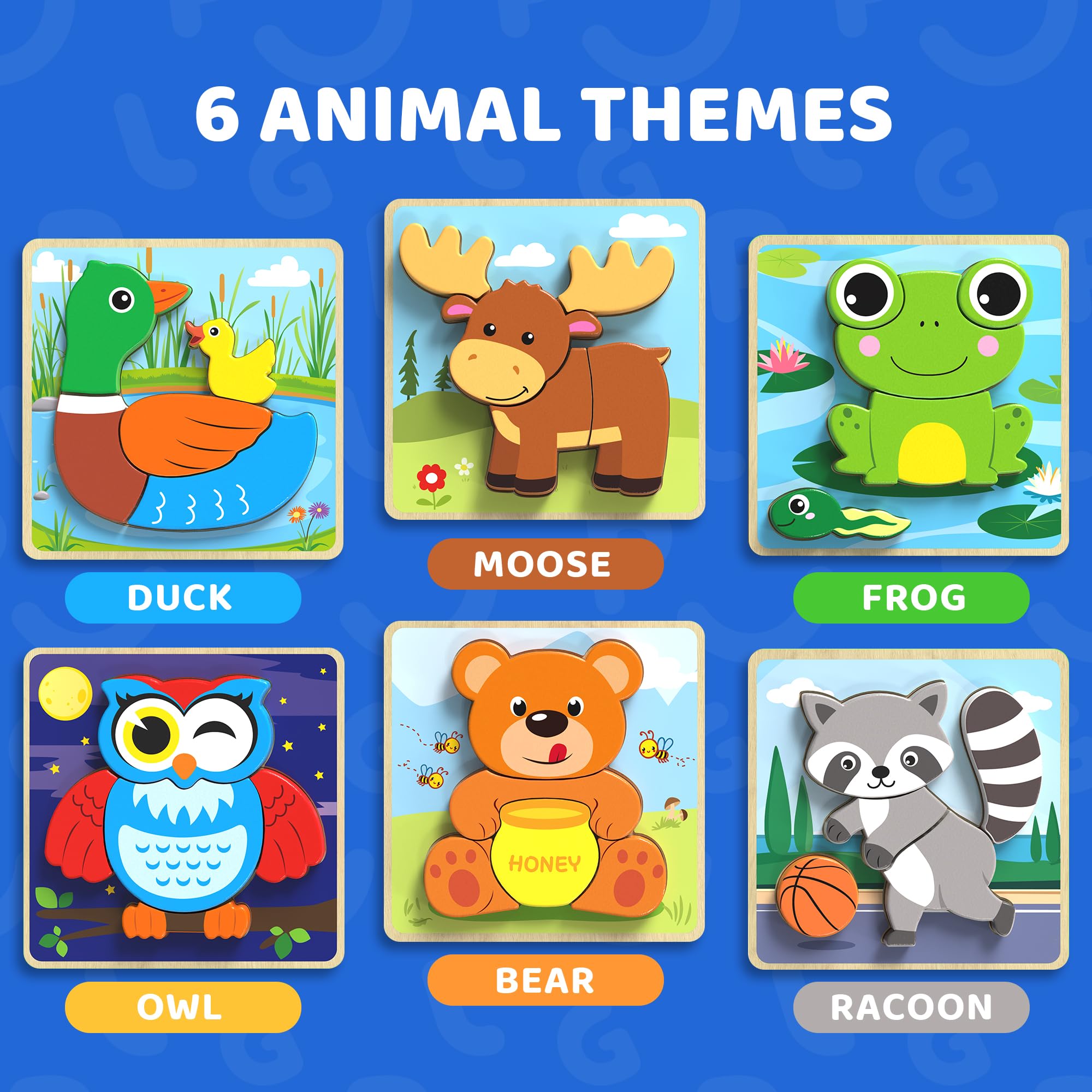 BenBen Owl puzzle - bright pieces boost attention and hand-eye coordination.
