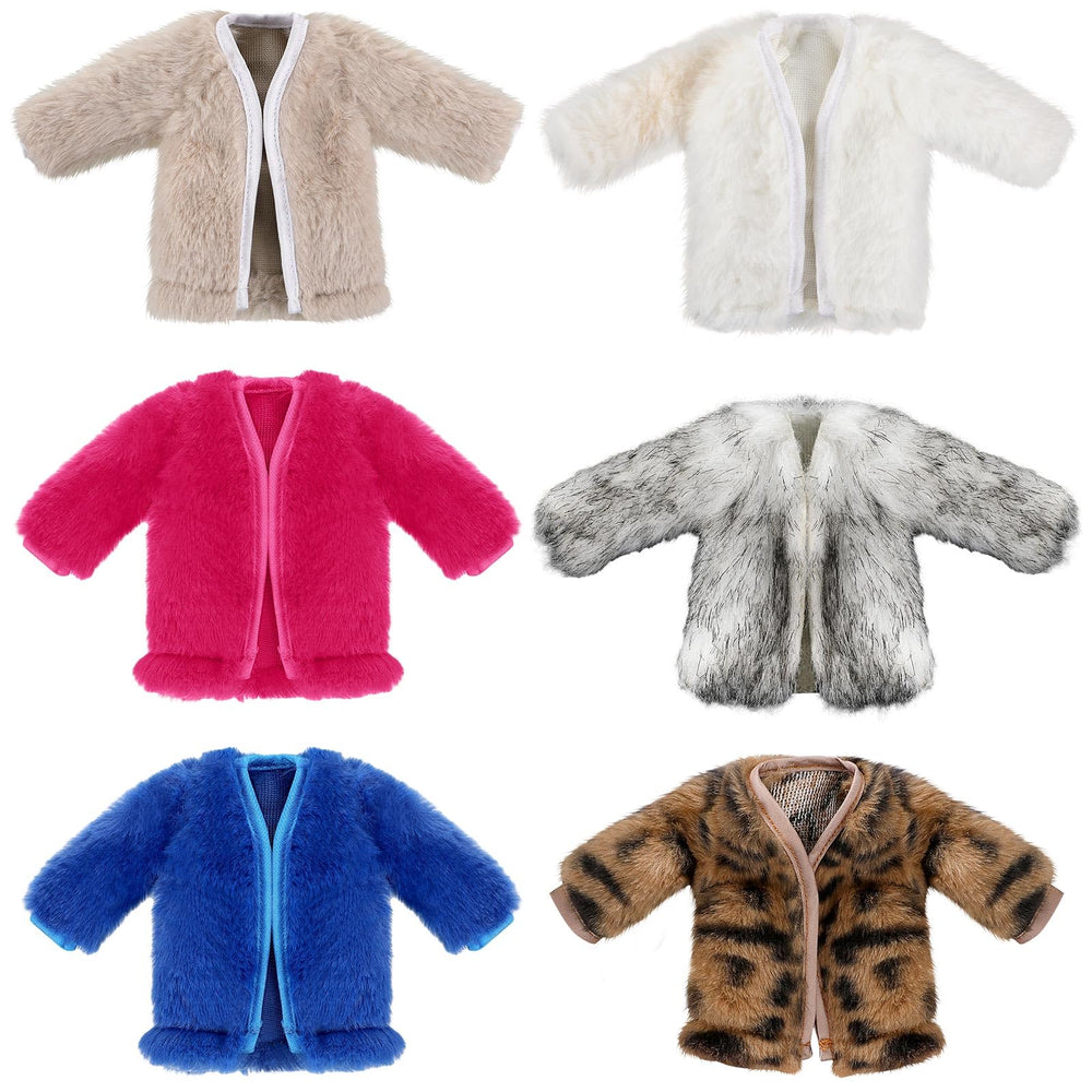 Bencailor 11.8in doll winter coat adds stylish warmth for playtime.