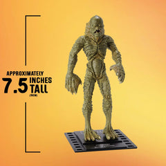 BendyFigs seven inch height figure fits neatly on shelves.