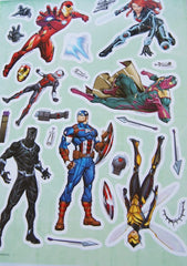 Full-color sticker scenes showcase dynamic adventures for kids' storytelling practice.