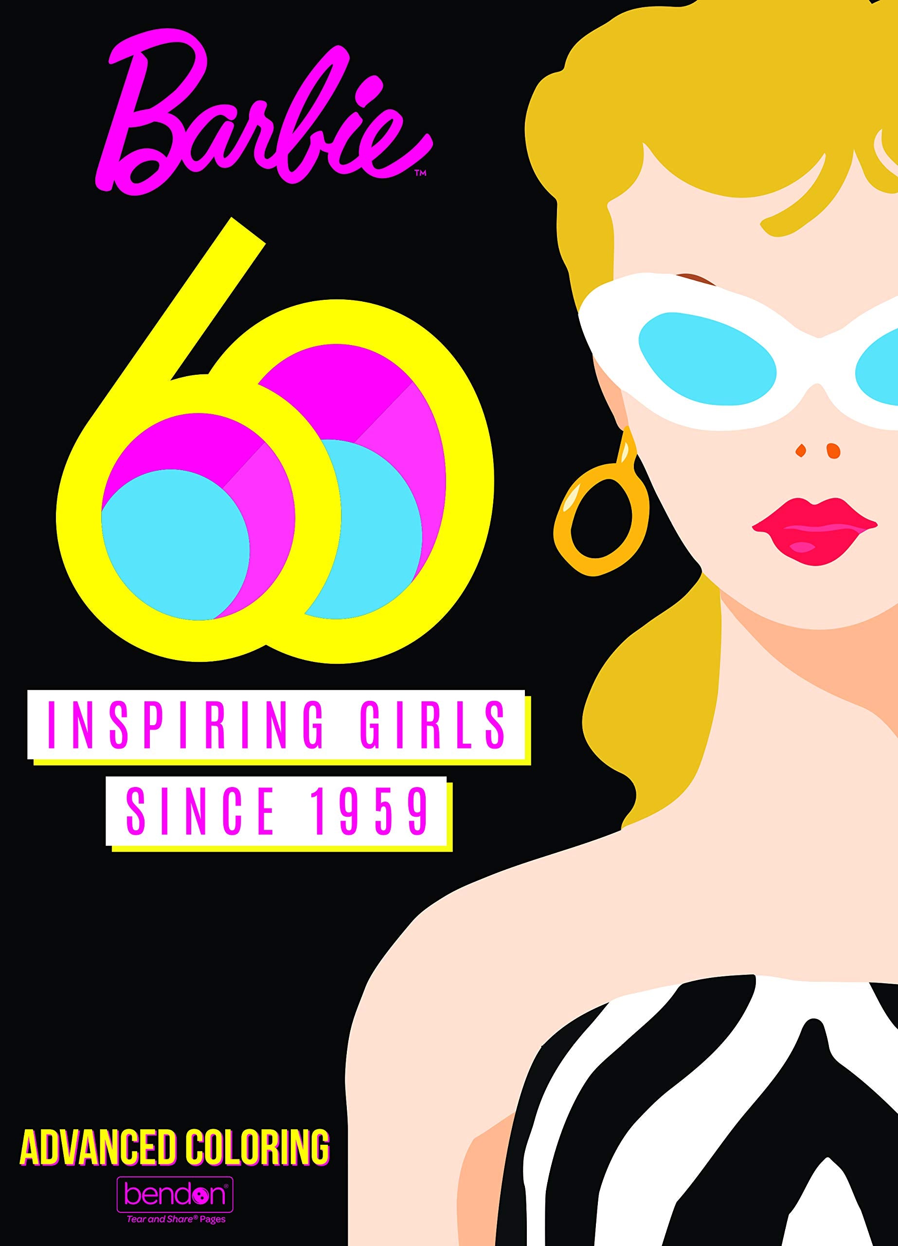Bendon Barbie advanced coloring book cover inviting creativity and relaxation.