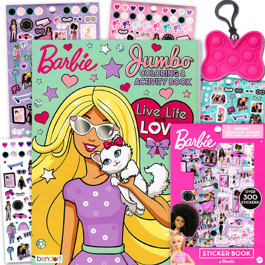 Bendon Barbie coloring activity book cover for imaginative play.