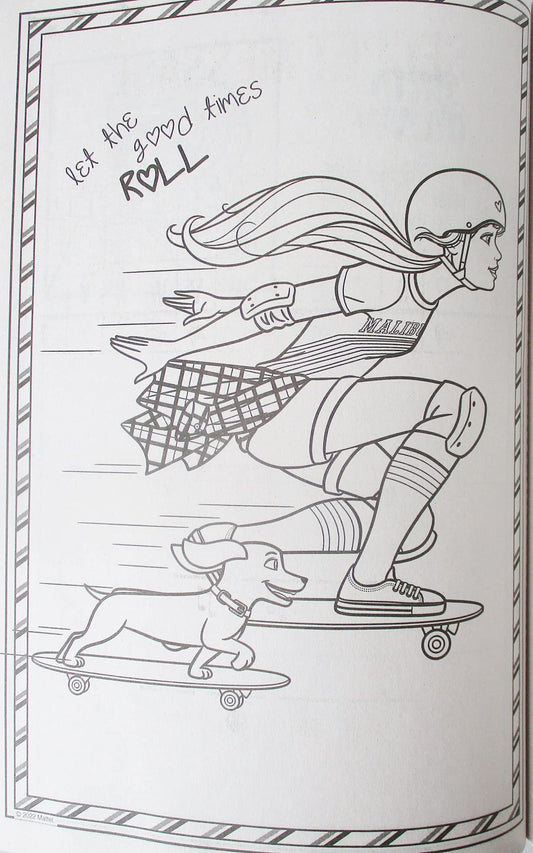 Bendon Barbie coloring book inner pages showcase vivid scenes to spark creativity and focus.