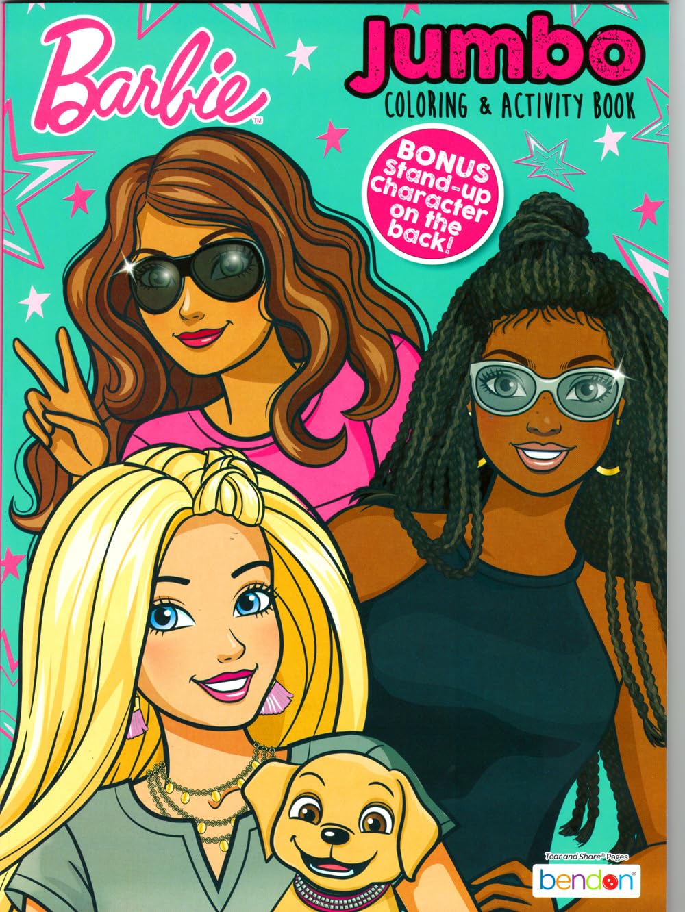 Bendon Barbie coloring book pages with licensed designs for activities.