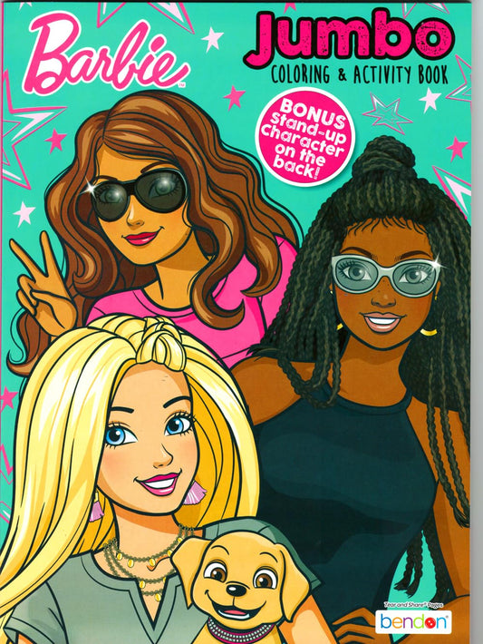 Bendon Barbie coloring book pages with licensed designs for activities.