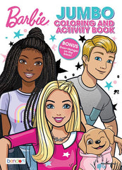 Bendon Barbie Ken illustration page promoting creative expression and color coordination.