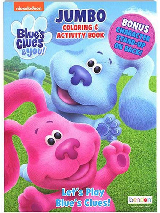 Bendon Blue's Clues coloring book cover with activities supports color recognition and imaginative play