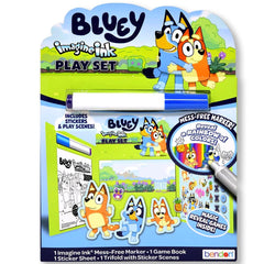 Bendon Bluey Imagine Ink game book pages ready to reveal colors without mess