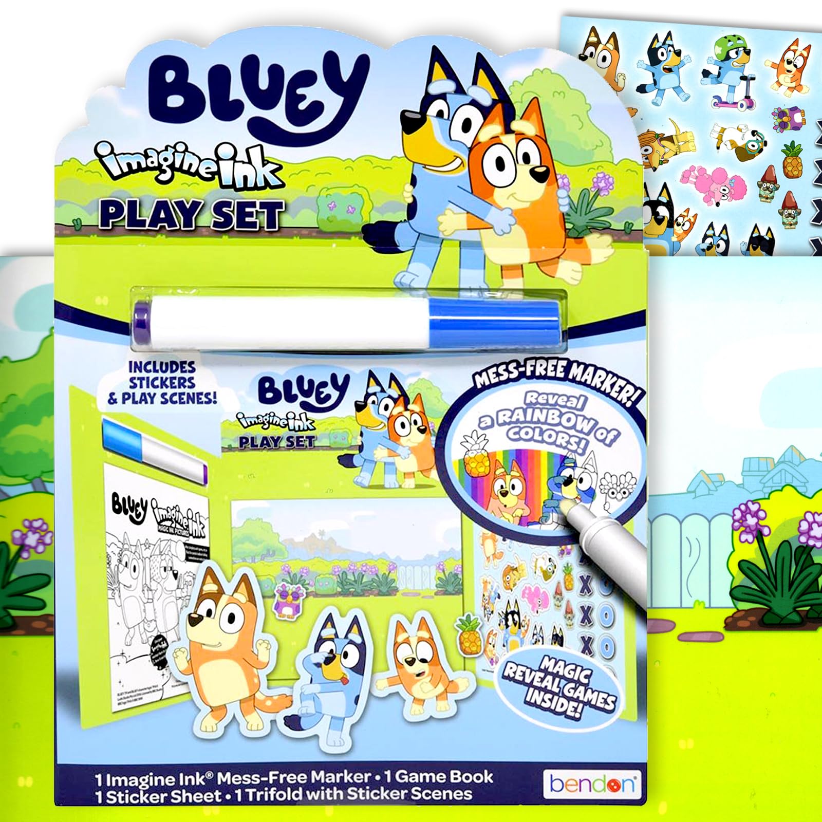 Bendon Bluey Imagine Ink marker for mess-free coloring on the go
