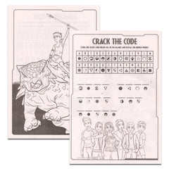 Bendon Chaos Theory coloring and activity book, perfect for screen-free dinosaur exploration and puzzles.