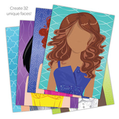 Bendon Create-A-Face Princess stickers sheet 03: build goofy expressions with ease