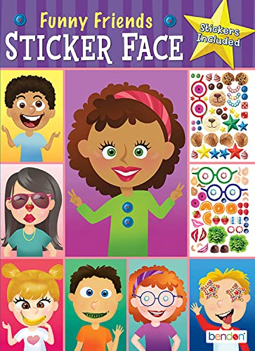 Bendon Create-A-Face sticker pad—funny faces for imaginative crafts and storytelling.
