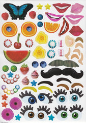 Bendon Create-A-Face sticker pad sticker sheet 2 offers playful features for swaps.