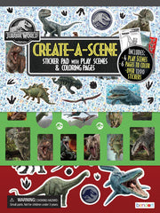 Bendon Create-A-Scene reusable sticker pad with 1200+ stickers for imaginative play and fine motor practice