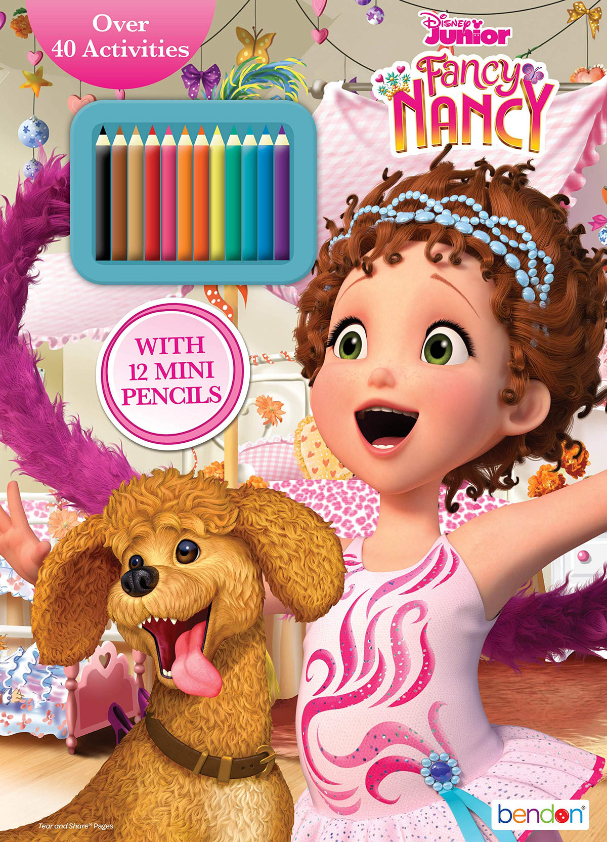 Bendon Disney Fancy Nancy coloring book cover with magical characters sparks imaginative art
