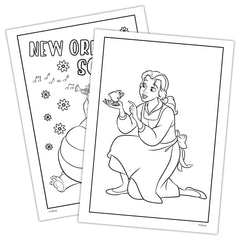 Disney Princess scenes from Imagine Ink invite creative coloring