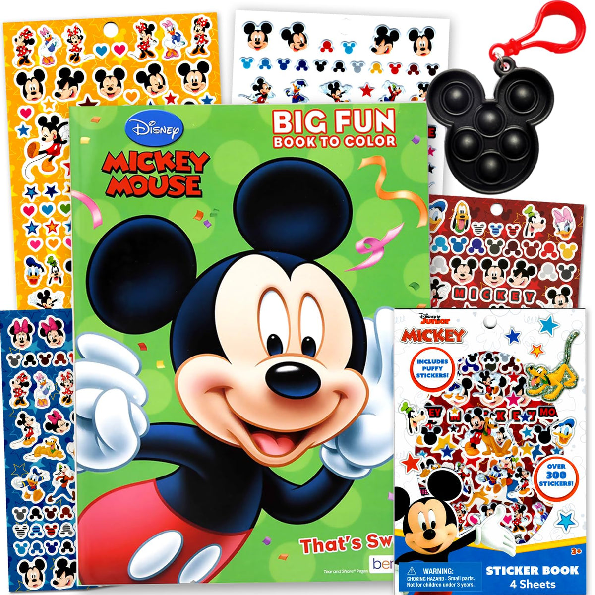 Bendon Disney Mickey Activity Book cover with coloring adventures for creative play.