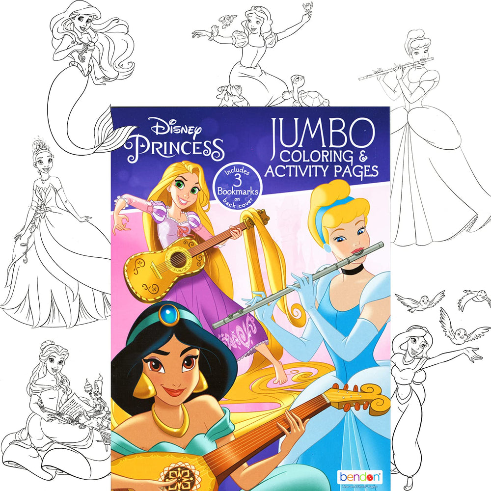 Bendon Disney Princess Rapunzel Ariel Belle art for iconic scenes