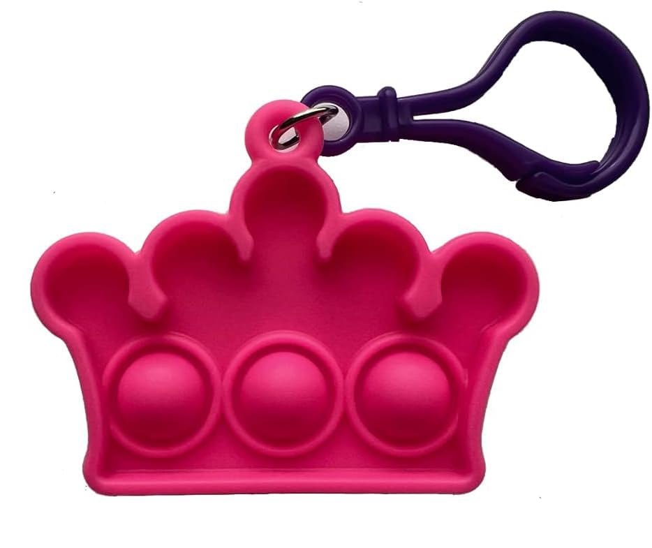 Bendon Raya princess crown popper keychain for quiet sensory play.