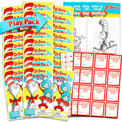 Bendon Dr. Seuss Cat in the Hat mini coloring pack for classroom Valentine gifts.