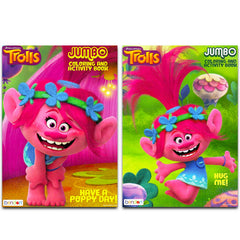 Bendon DreamWorks Trolls 2Pack coloring books cover with Trolls characters for kids' creative play