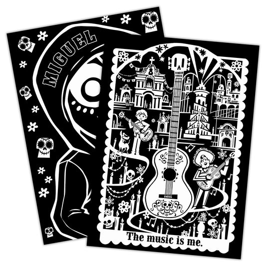 Bendon four neon bright idea crayons paired with Coco book for vibrant art