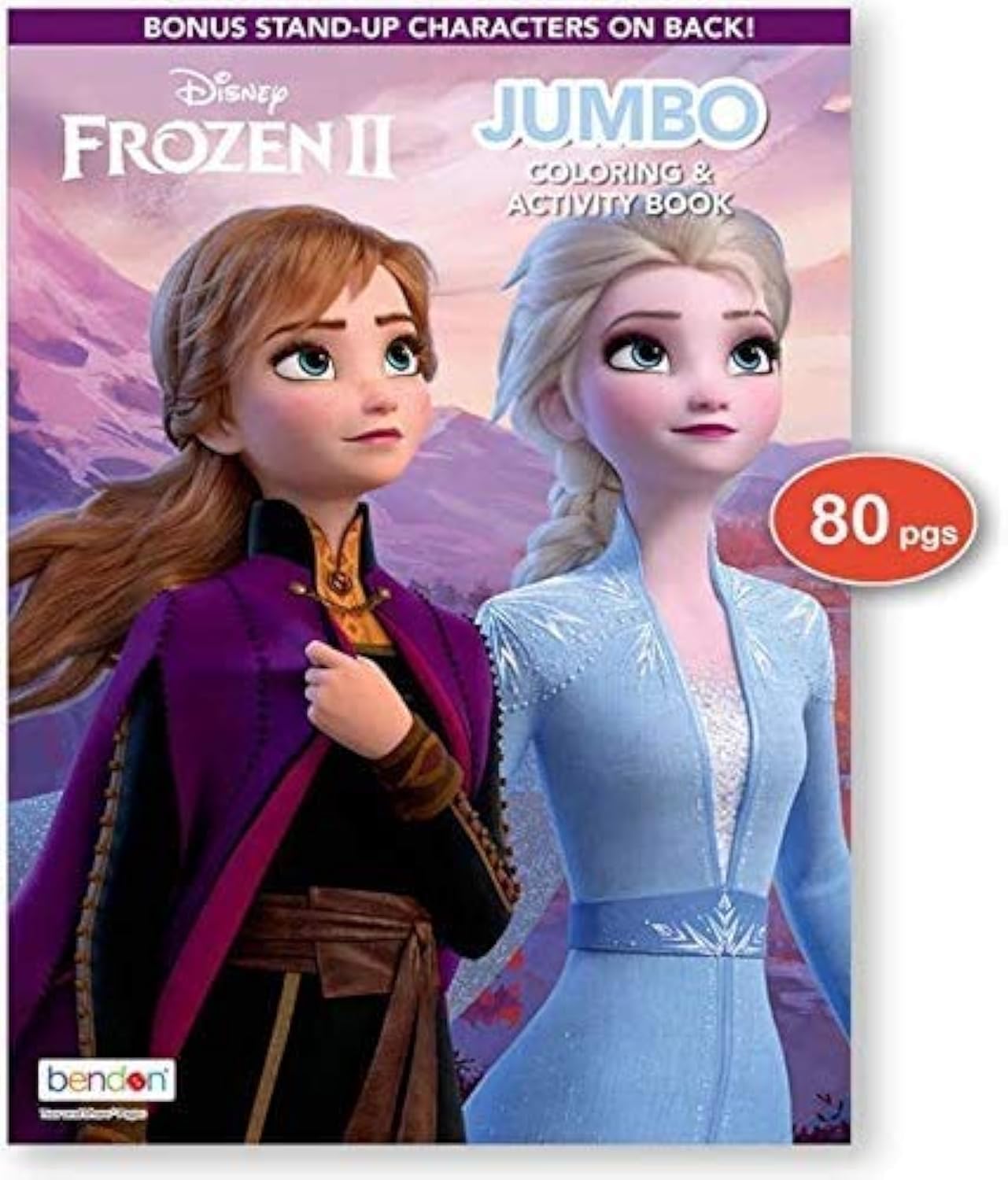 Bendon Frozen 2 coloring book with perforated pages for easy tearing and sharing