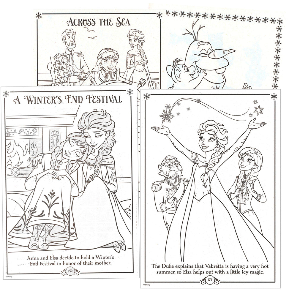 Bendon Frozen Coloring Book in a 7.75 x 10.5 inch format for easy handling.