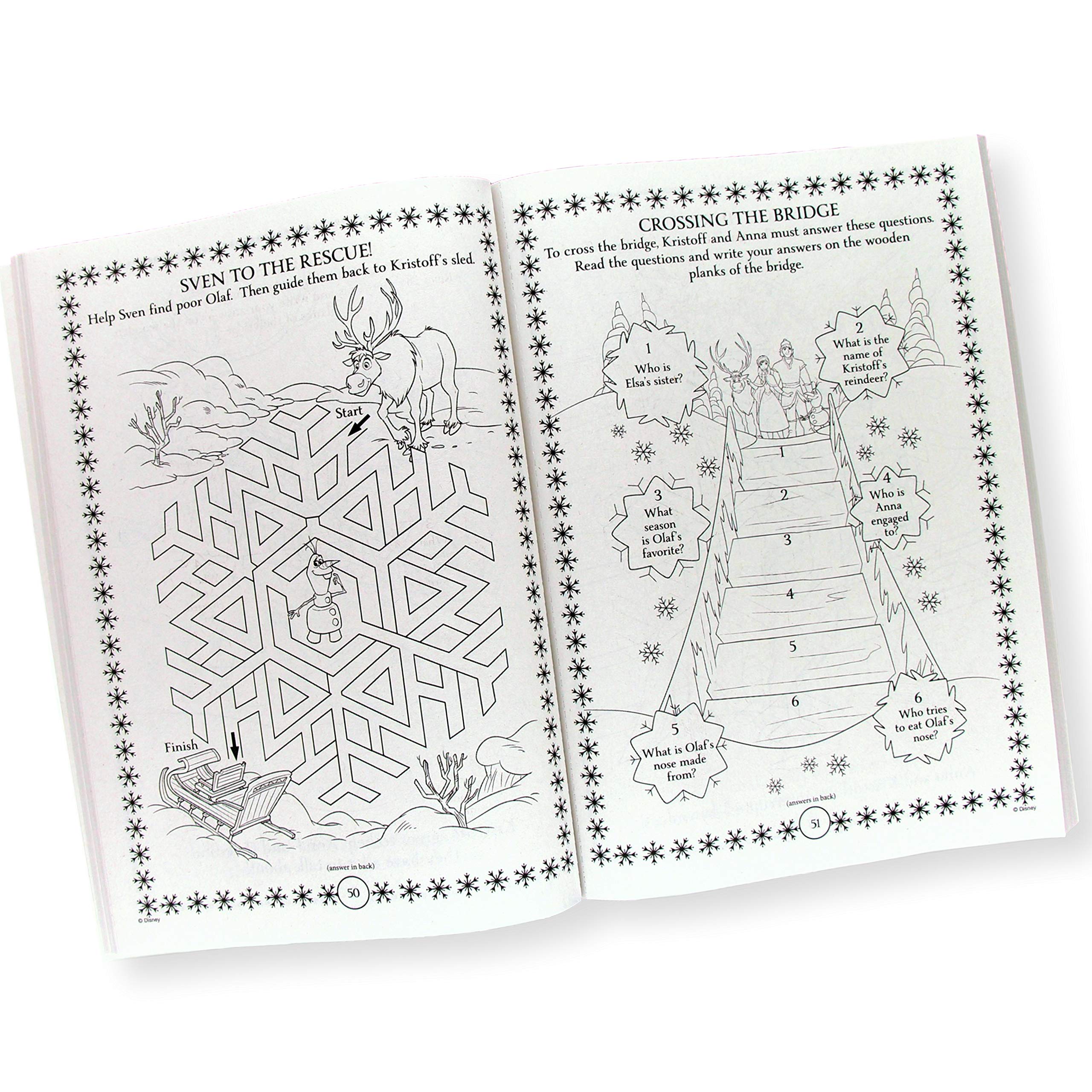 Bendon Frozen Coloring Book features Elsa dress-up illustrations to spark creativity.