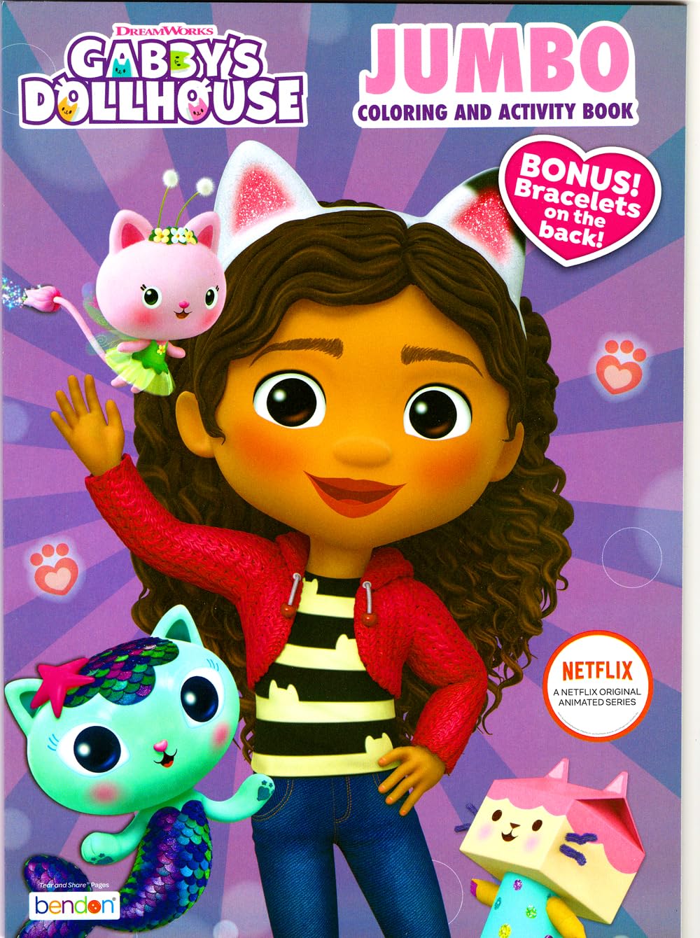 Bendon Gabby's Dollhouse coloring book pages inspire colorful imagination and focus