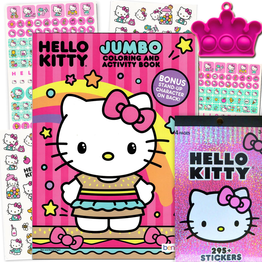 Bendon Hello Kitty coloring activity book cover; sparks imaginative play for kids.