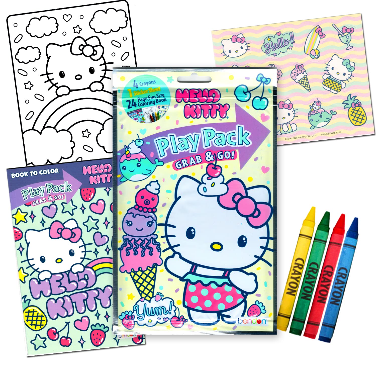 Bendon Hello Kitty matching game flash cards for memory play.
