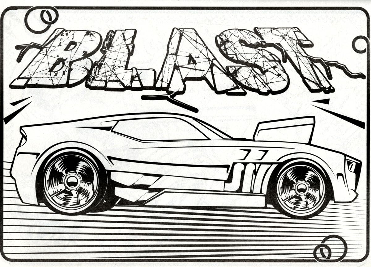 Bendon Hot Wheels race track and field stickers spark action-filled diorama builds.