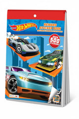 Bendon Hot Wheels sticker book cover with bold cars for kids' playtime.