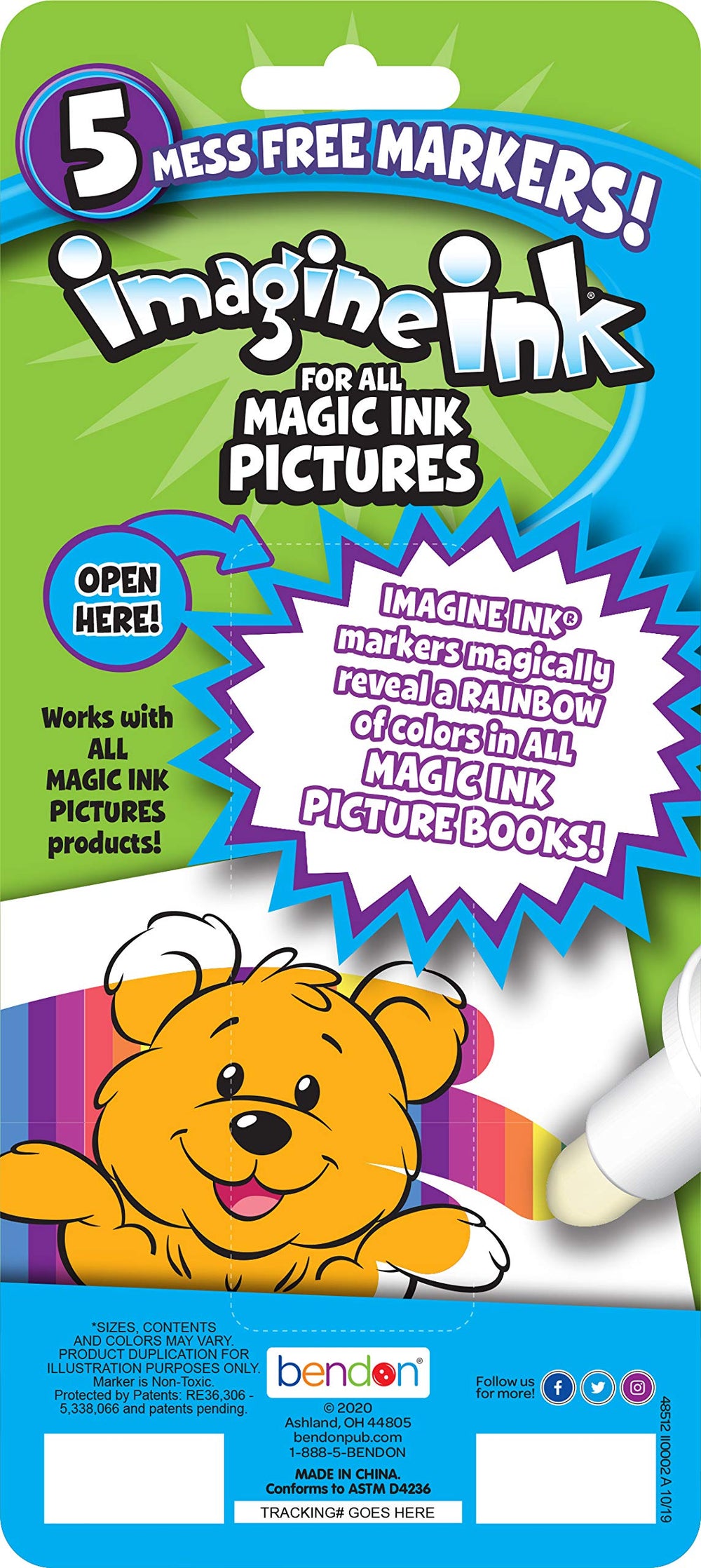 Bendon Imagine Ink group coloring with friends using safe, non-staining markers.