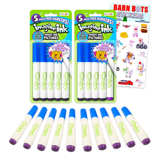 Bendon Imagine Ink replacement markers bundle for mess-free coloring
