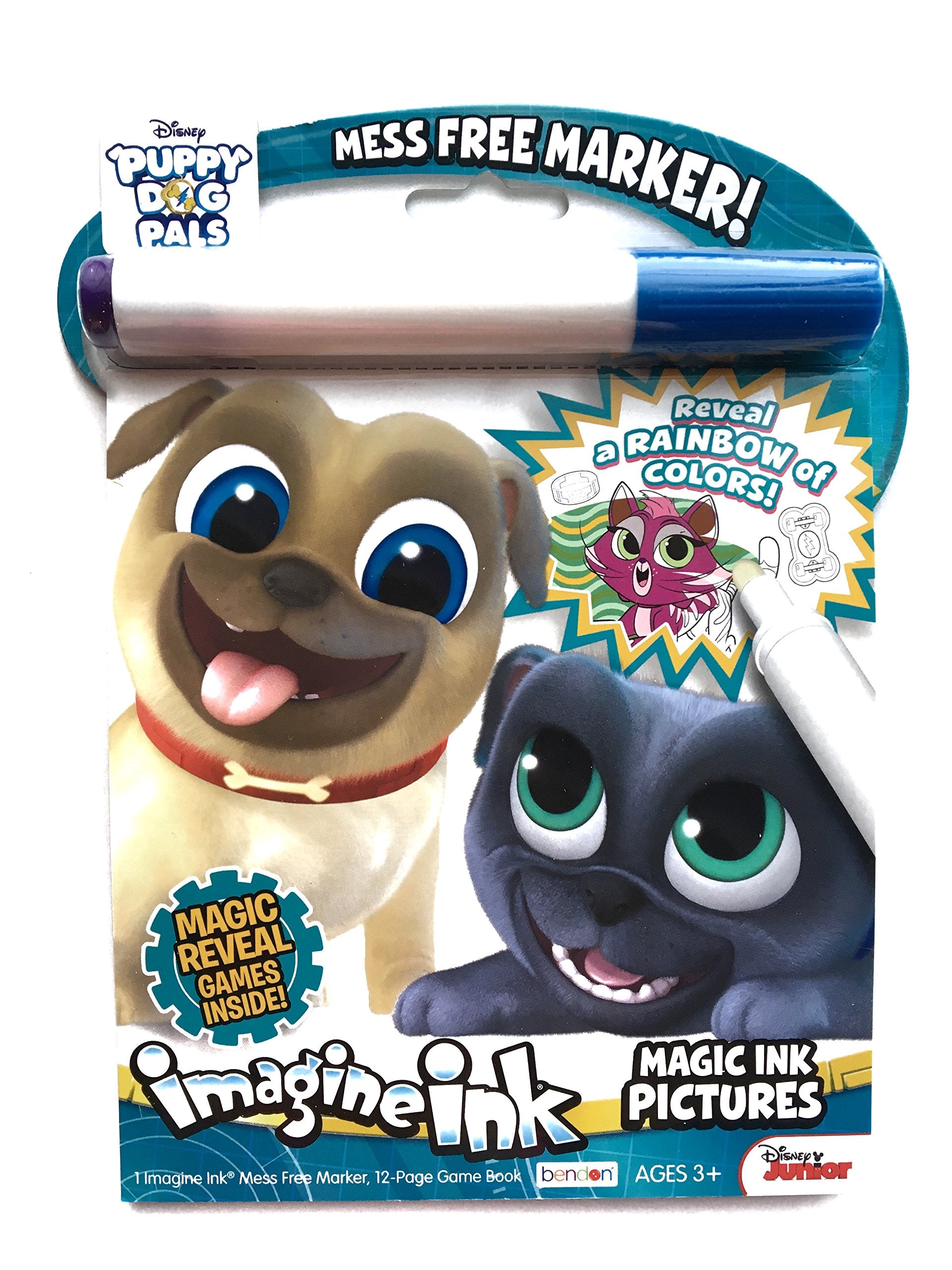 Bendon Imagine Ink Puppy Dog Pals cover invites creative play for kids