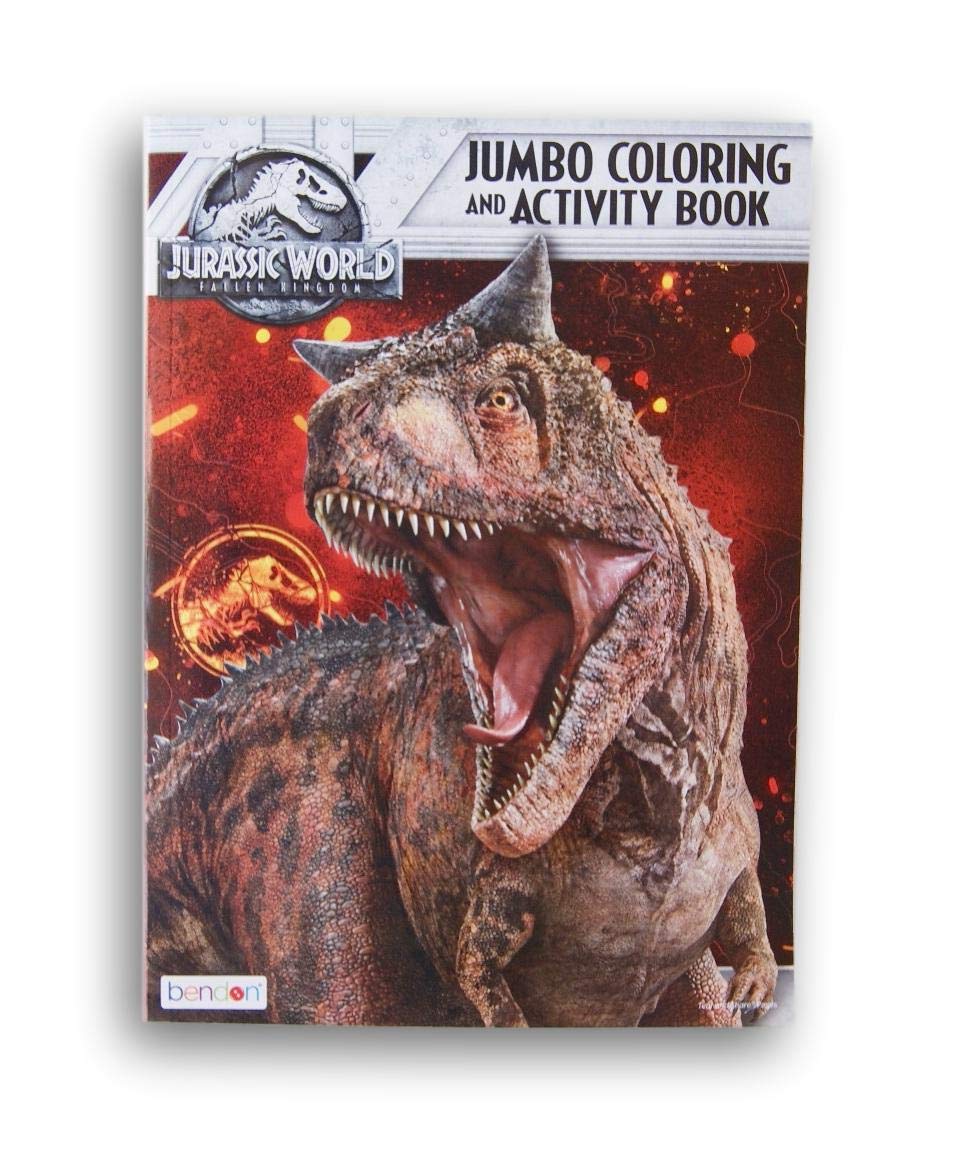 Bendon Jurassic World jumbo coloring book cover variation for on-the-go coloring