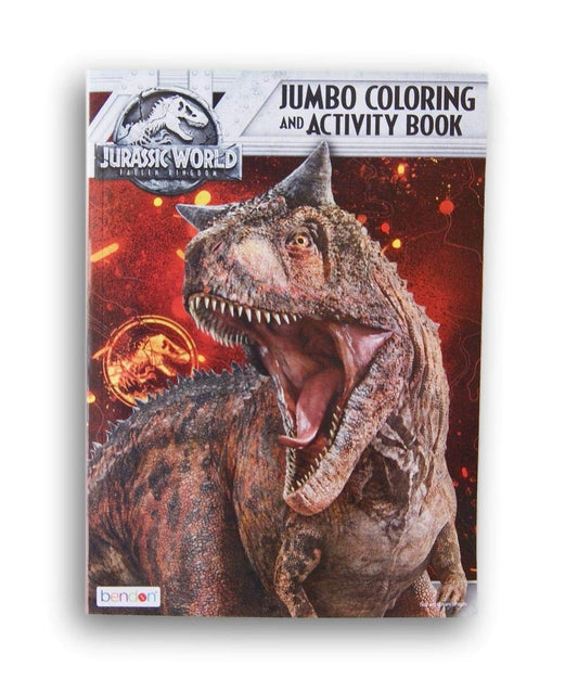 Bendon Jurassic World jumbo coloring book cover variation for on-the-go coloring