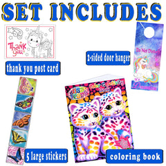 Bendon Lisa Frank coloring pages spread with engaging activities for kids