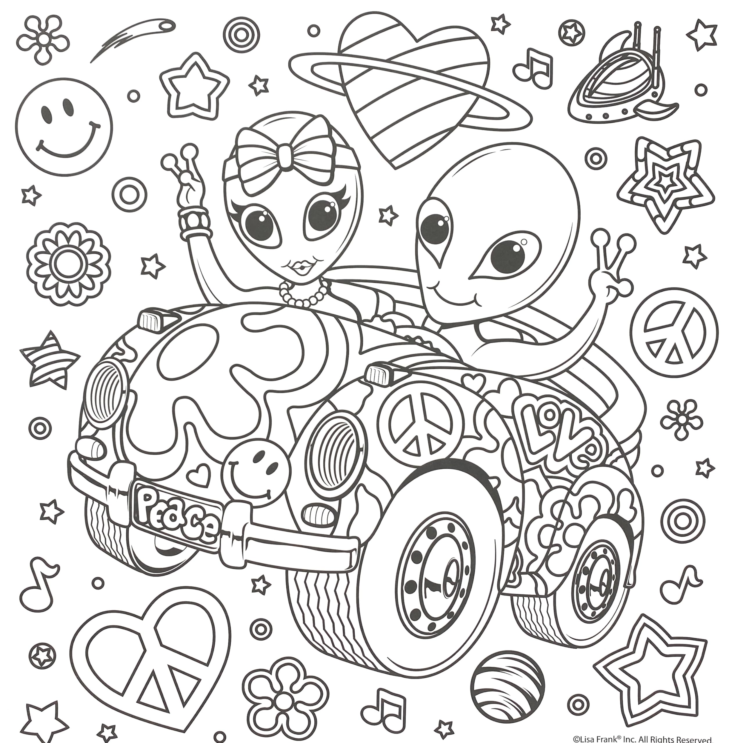 Bendon Lisa Frank coloring patterns spark vibrant self-expression