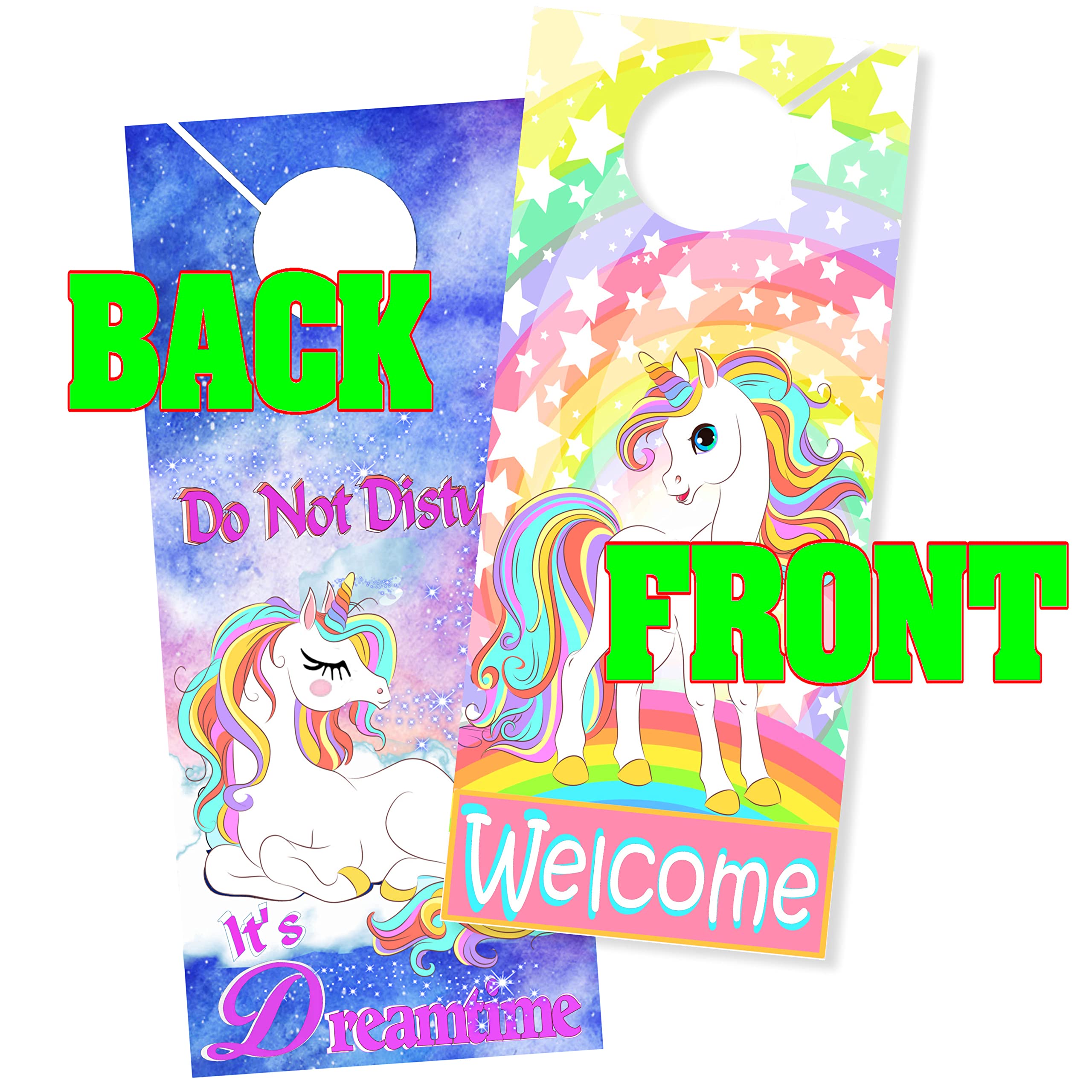 Bendon Lisa Frank two-sided door hanger for welcoming or returning later