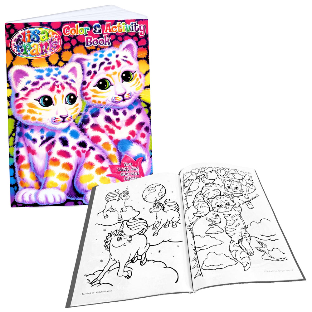 Bendon Lisa Frank maze pages for challenging coloring fun