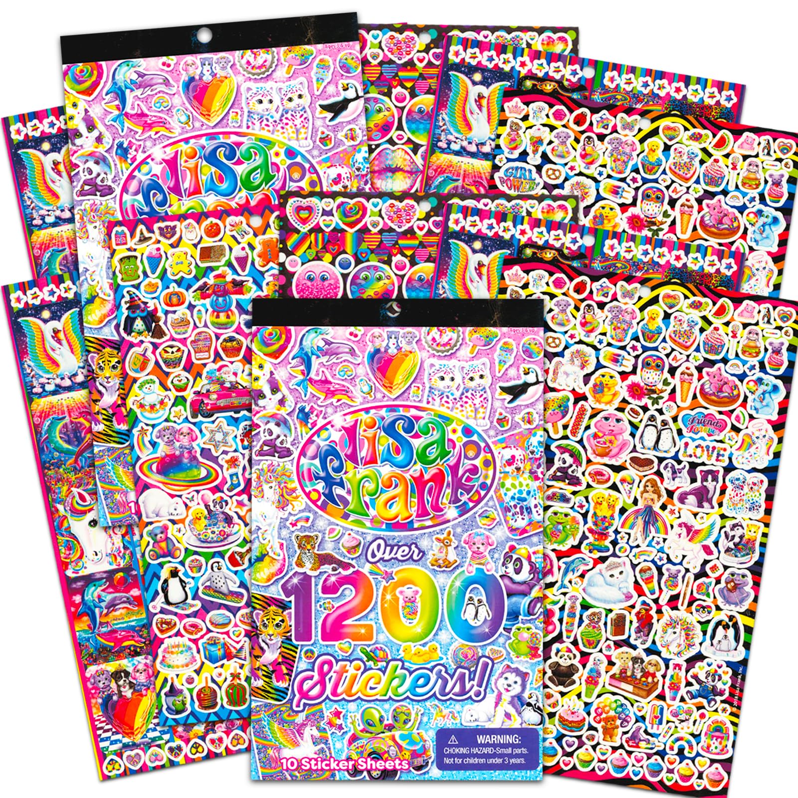 Lisa Frank party favors and decor with the Bendon bundle for celebrations
