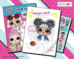 Bendon L.O.L. Surprise sticker sheet with over 30 decals boosts creative play.