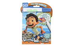 Bendon Luca Imagine Ink coloring book cover with mess-free marker for quiet, spill-safe creativity