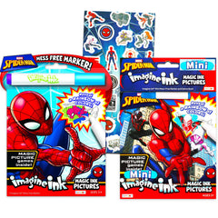 Bendon Marvel Spiderman Imagine Ink two-book set: kid-friendly mess-free coloring experience.